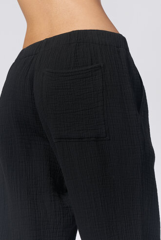 Raquel Allegra Gauze Pants  Black