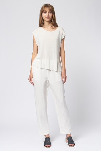 Raquel Allegra Fez Pant Washed White