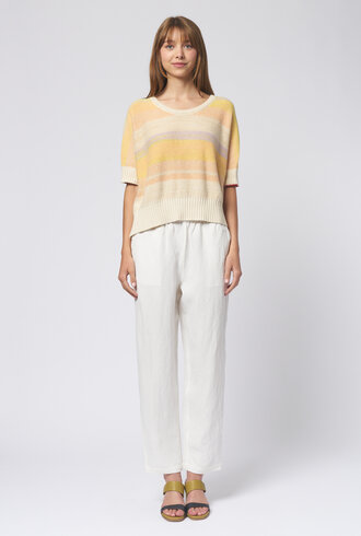 Raquel Allegra Fez Pant Washed White