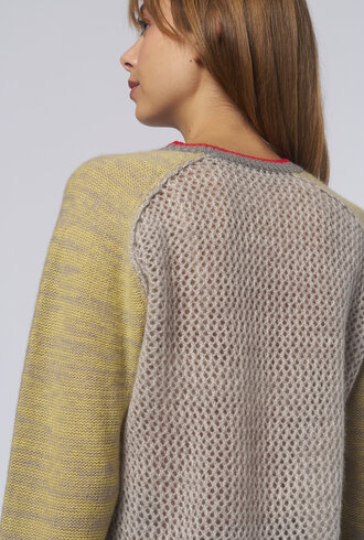Raquel Allegra Lilith Sweater Concrete