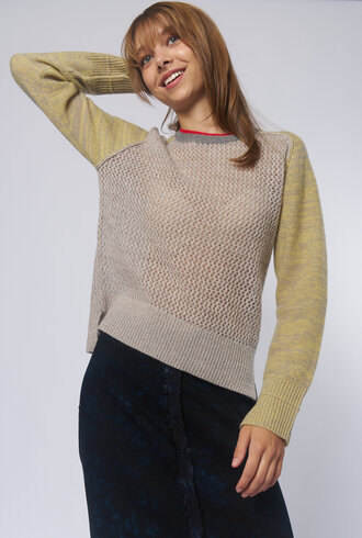 Raquel Allegra Lilith Sweater Concrete