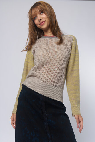 Raquel Allegra Lilith Sweater Concrete