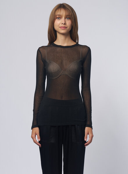 Raquel Allegra Liza Tee Black