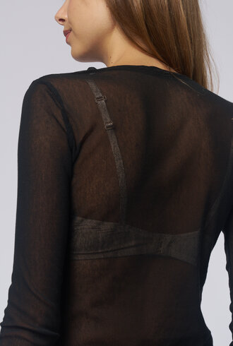 Raquel Allegra Liza Tee Black