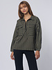 Apiece Apart Kava Button Up Popover Stripe Black