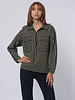 Apiece Apart Kava Button Up Popover Stripe Black