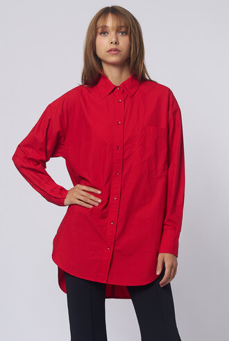 Apiece Apart Oversized Button Down Chili