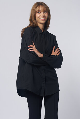 Apiece Apart Kaarina Dolman Button Down Black