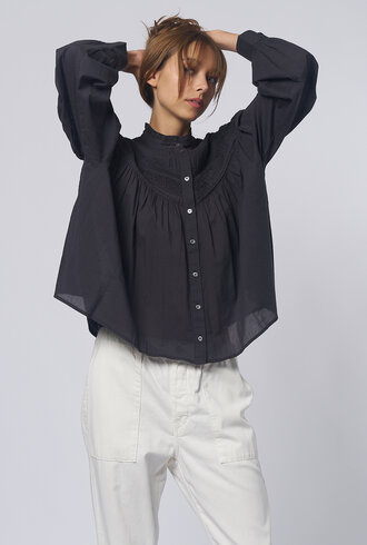 Xirena Clara Shirt Obsidian