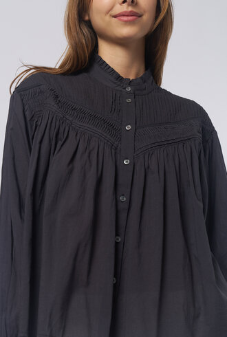 Xirena Clara Shirt Obsidian