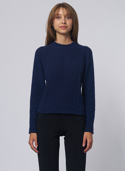 MJW. Donegal Tweed Pullover Blue