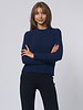MJW. Donegal Tweed Pullover Blue