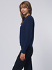 MJW. Donegal Tweed Pullover Blue