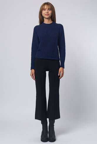 MJW. Donegal Tweed Pullover Blue