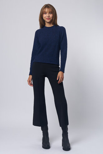 MJW. Donegal Tweed Pullover Blue