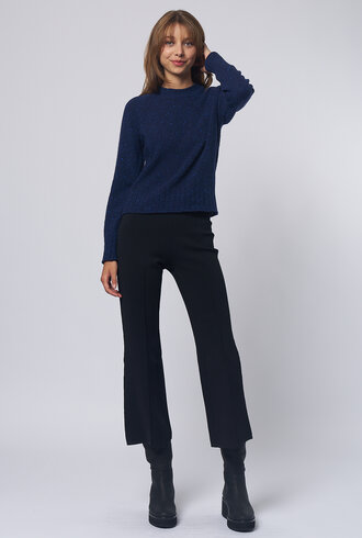 MJW. Donegal Tweed Pullover Blue