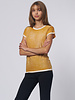 Kokun Short Sleeve Over Dye Crew Mustard