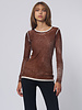 Kokun Over Dye Fitted Crew Sweater Mocha