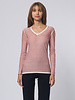 Kokun Over Dye Bamboo V Neck Dusty Rose