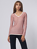 Kokun Over Dye Bamboo V Neck Dusty Rose