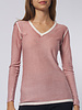 Kokun Over Dye Bamboo V Neck Dusty Rose