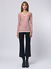Kokun Over Dye Bamboo V Neck Dusty Rose