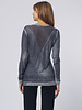 Kokun Over Dye Perfect V Neck Charcoal