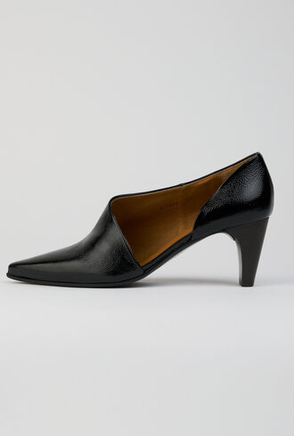 Coclico Passion Demi D'Orsay Crinkled Patent Black