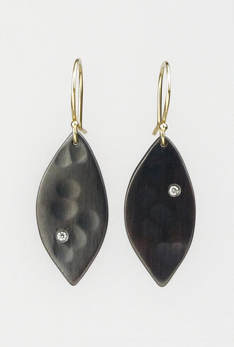 Sarah McGuire Small Diamond Petal Earrings