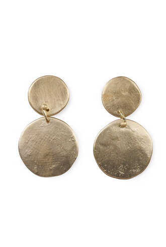 Sarah McGuire Double Parchment Disk Earrings