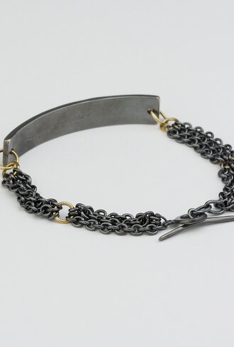 Sarah McGuire Gilded ID Bracelet