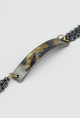 Sarah McGuire Gilded ID Bracelet