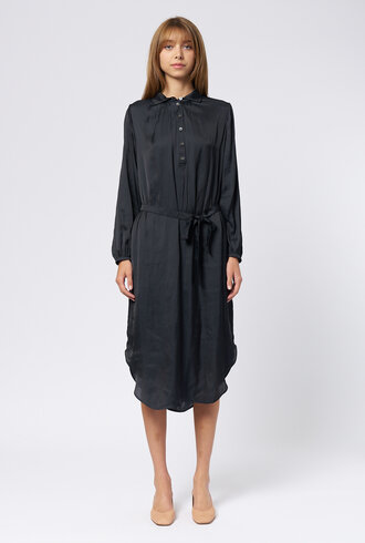 Raquel Allegra Vivienne Dress Satin Black