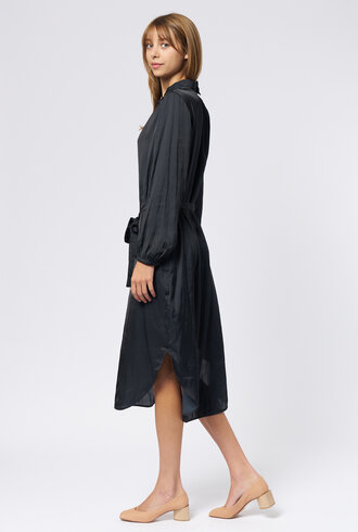Raquel Allegra Vivienne Dress Satin Black