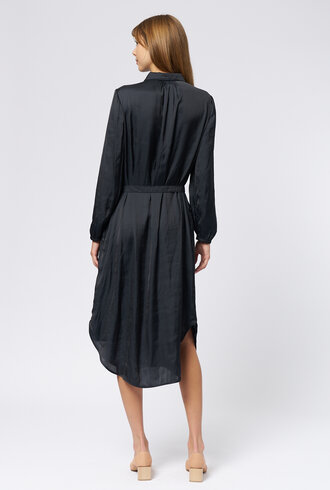 Raquel Allegra Vivienne Dress Satin Black