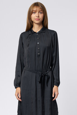 Raquel Allegra Vivienne Dress Satin Black