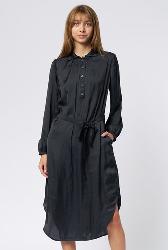 Raquel Allegra Vivienne Dress Satin Black