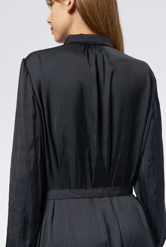 Raquel Allegra Vivienne Dress Satin Black