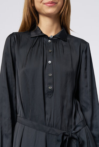 Raquel Allegra Vivienne Dress Satin Black