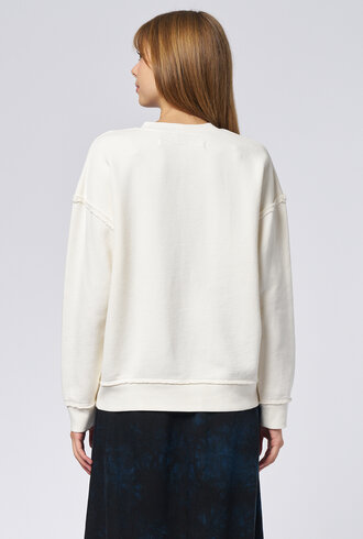 Raquel Allegra Hesperia Sweatshirt Dirty White