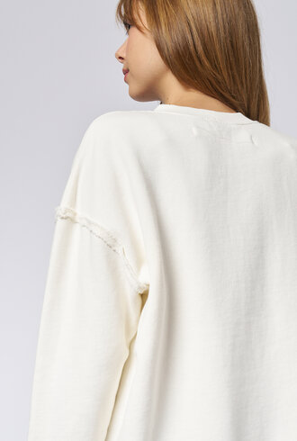 Raquel Allegra Hesperia Sweatshirt Dirty White