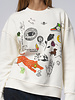 Raquel Allegra Hesperia Sweatshirt Dirty White