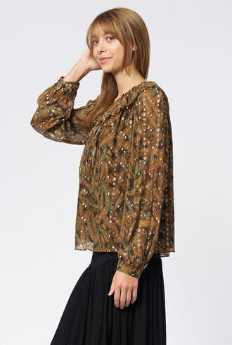 Ulla Johnson Emilie Blouse Tiger's Eye