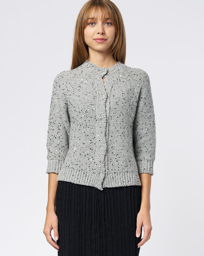 トップス andmary Mila cardigan set gray ANDMARY】Mila cardigan set