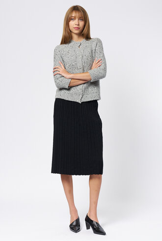 MJW. Cashmere Blend Cardigan Grey Sequin