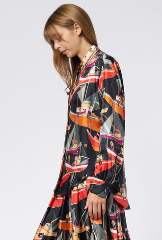 La Prestic Ouiston Brooks Blouse Maritime