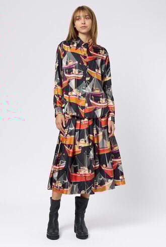 La Prestic Ouiston Brooks Blouse Maritime