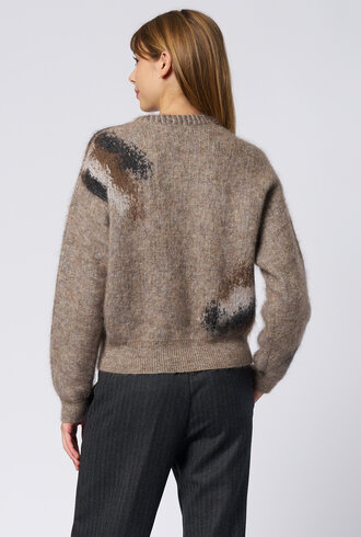 Pomandere Jacquard Knitwear Coffee