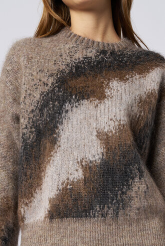 Pomandere Jacquard Knitwear Coffee