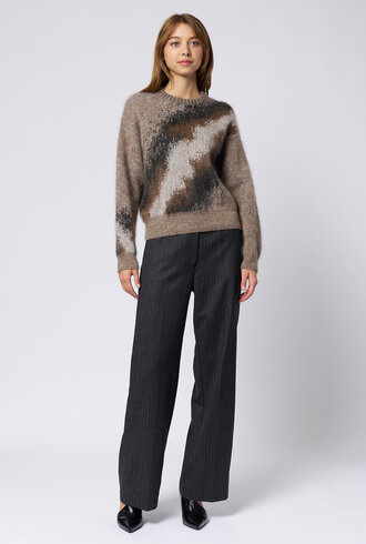 Pomandere Jacquard Knitwear Coffee